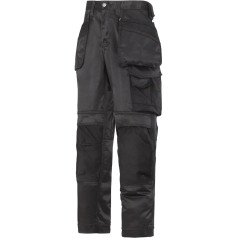 Snickers 32120404046 46. izmērs "DuraTwill Craftsmen Trousers - Melnas