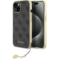 Guess 4G Charms Collection Back Case Aizsargapvalks Priekš Apple iPhone 15