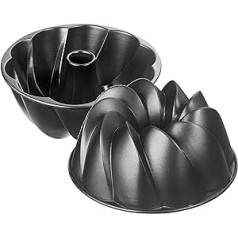 Kaiser Inspiration design bundt kūkas veidnes diametrs 25 cm ar virsmas struktūru lieta alumīnija pārklājums vienmērīgs brūnums