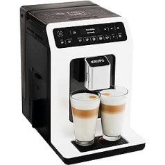 Krups ea8901 brīvi stāvošs pilnībā automātisks espresso automāts 2,3 L 2 tases balts — espresso automāts (brīvi stāvošs, automāts, 2,3 l, kafijas dzirnaviņas, 1450 W, balts)