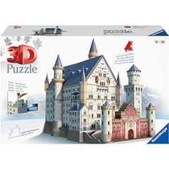 Ravensburger 12573 Neišvānšteinas pils 3D mozaīka — ēkas, 216 gabali