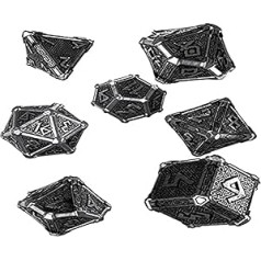 Q Workshop Metal RPG Ornamented Dice Set