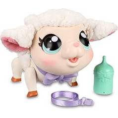 Little Live Pets - My Little Lamb Snowie Interactive Lamb Interactive Pet with Sounds and Movements, Toy Animal Walks, Dances and Eats, Kids +4 Years, Famous (LPK00010)