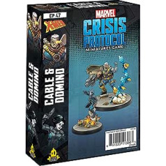 Atomic Mass Games Fantasy Flight Games — Marvel Crisis Protocol: Cable and Domino — Miniatures Game Mixed, FFGCP47