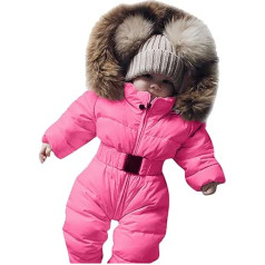 Kobilee ziemas kombinezons Baby 86 Initial Equipment Newborn Autumn Fleece Newborn komplekts Walksuit 6-9 mēneši ar ausīm ar kapuci sniega kostīms ar kājām silts rāvējslēdzējs ziemas apģērbs