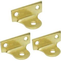 6 Pack Right Angle Picture Brackets Hooks Picture Hanging Plate Brass Plated L Shaped Brackets Wall Brackets Fixing Picture Mirror Hanging