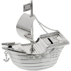 Taufe Geschenke. Silverplated Pirate Ship Money Box [Baby Product]