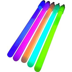 100x 6 inch Glow Sticks / Glow Batons (1cm Thick) - Premium Glowsticks from Glowtopia (Mixed) by Glowtopia