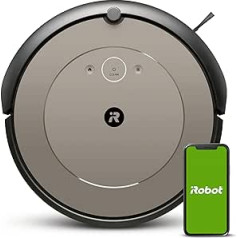 iRobot Roomba i1152 robotu putekļu sūcējs (robots putekļsūcējs), WLAN savietojams ar divām gumijas sukām visiem stāviem, individuāli ieteikumi, izmantojot lietotni, saderība ar balss palīgiem, krāsa: