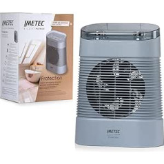 Imetec Silent Power Protection Klusais termoventilators, 2100 W, ar programmējamu Uitschakeltimer, regulējamu temperatūru, 4 statīviem, kamerām un veiligheidsthermostaat un pretvīrusu funkcijām.