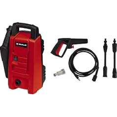 Einhell TC-HP 90 augstspiediena mazgātājs 1200 vati, maks. 90 bāru jauda, maks. 372 l/h, pārnēsāšanas roktura ūdens savienojums + integrēts filtrs ar pistoli, šļūteni, uzgali + sprauslu