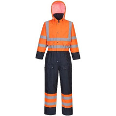 Hi Vis kombinezons ar oderējumu kombinezons ar kapuci, drošības darba apģērbs S – 3x L S485