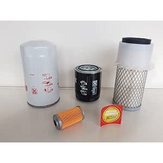 Filter Set (Large) Compatible with Yanmar YB 10 Oil Filter, Air Filter, Fuel Filter, Hydraulic Filter