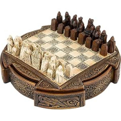 Lūisa salas 9 collu ķeltu šaha komplekts