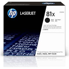 HP 81X lielas ietilpības oriģinālā tonera kasetne - melna