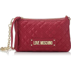 Love Moschino Womens Borsa stepēta Pu Fuxia plecu soma Fuksijas, fuksijas