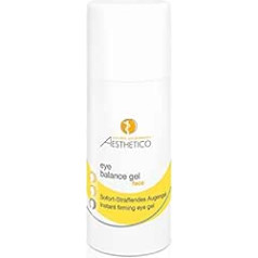 AESTHETICO Eye Balance Gel – tūlītēja nostiprinoša acu kopšana ar pretnovecošanās efektu, samazina grumbas un atslābina, 15 ml