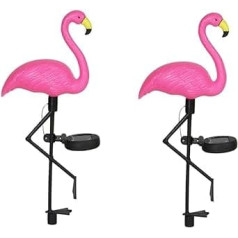 Hemobllo 2 Stück Solar Dekorationsleuchten Für Den Außenbereich Solarleuchten Flamingo Leuchten Flamingo Gartenleuchten Landschaftsbeleuchtung Solarbetriebene Flamingo Außen