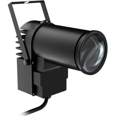 U`King 30 W LED Pinspot Lights RGBW Headlight DMX512 Sound Car Modes Light Effect for Birthday Party Disco Bar KTV, Black