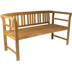 SAM 3-Seater Garden Bench, Pink, Solid Acacia Wood + Oiled, Wooden Bench for Garden and Balcony, Bench 161 x 63 x 82 cm, Easy-Care, Unique