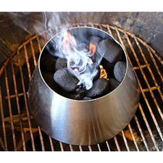 Mydracas BBQ Whirlpool Weber 22 tējkannas bārbekjū piederumi, nerūsējošā tērauda burbuļvannas kokogļu grila piederumi, piemērots Weber tējkannas WSM kūpinātājam, L un XL lieli zaļo olu grili, Kamado Joe Big Joe