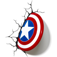 Captain America Shield 3D Deco Wall Light / Nightlight