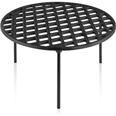 BBQ-Toro Cast Iron Cooking Grate Diameter 35 cm with 3 Legs, Round, Dutch Oven Coaster, Grill Accessories, Tripod, Grill Grid, Cast Iron Grate, Pot Stand, Grate, Fire Grid, Grill Plate, Cast Iron