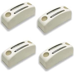 F103 Magnetic Crank Stopper White for Roller Shutters Pack of 4