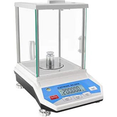 Bonvoisin 0.001 g Electronic Analysis Scales High Pressure 1 mg Accuracy Digital Analysis Scales Laboratory Scales LCD Display Scientific Scales with High Accuracy (100 g x 0.001 g)