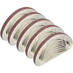 Bandschleifer-Schleifbänder, 50 Stück 10 x 330 mm Schleifband 3/8 x 13 Zoll Bandschleifer Schleifpapier Schleifpapier Holzbearbeitungswerkzeuge Zubehör for Schleifen, Schärfen (Größe: Körn) (S24)