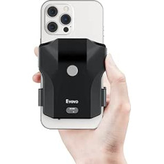 Eyoyo svītrkoda skeneris Bluetooth 1D 2D QR aizmugures klips rokas skeneris 2.4G bezvadu, 10 stundu darba laiks un uzlādējams svītrkoda lasītājs ar iPhone, Android, iOS