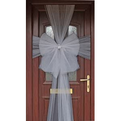 Oak Tree Silver Door Bow