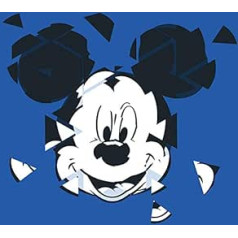 'Mickey Mouse "Broken Blue Canvas Art Print 40 x 40 cm