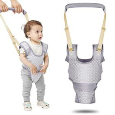 Huifen bērnu staigulīša Regulējama staigulīša siksna ar noņemamu kājstarpes atbalstu, rokas palīgs Baby Walker 9-24 mēn. Elpojošs violets