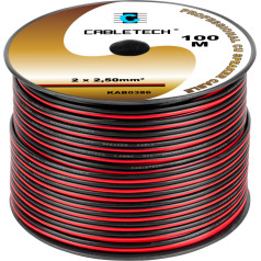 2,5-мм черно-красный акустический кабель