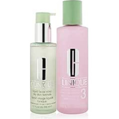 Clinique Set of 3 Step Clarifying Lotion 3 with Facial Soap Oily Skin - 400 ml