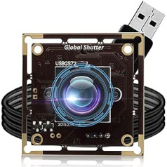 Svpro 60 kadri/s Global Shutter USB kameras modulis, 720P UVC tīmekļa kameras plate ar AR0144 sensoru, ātrgaitas rūpnieciskā kamera dziļai uztverei, biometrija, AR/VR/MR, robotika un rūpnieciskā vadība