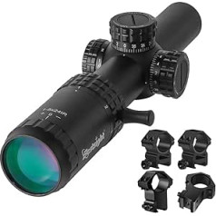 Paike Tactical Optical 1-5x24 šautenes tēmēklis 30 mm Plats skats Sarkans Zaļš Izgaismots medību tēmēklis