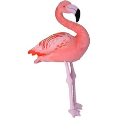 Wild Republic 22298 Plüsch Flamingo, Cuddlekins Jumbo, Kuscheltier, Plüschtier, 86 cm, rozā, 33 collas