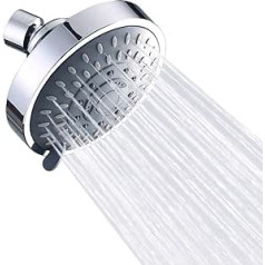 Goldmiky ūdeni taupoša dušas galviņa hroma augstspiediena regulējama lietus dušas galviņa pie sienas stiprināma gaisa burbuļa spiediens 5 iestatījumi 2,5 GPM 10 collas