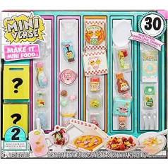 MGA's Miniverse Make It Mini Food Multipack - DIY Food Playset with UV Light, Replica Food Ingredients and Resin - Not Edible - Suitable for Children from 8 Years