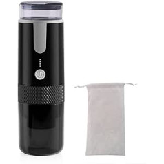 Pārnēsājams espresso automāts USB uzlādējams kafijas automāts mini elektrisks pulvera kapsulu kafijas automāts ar 15 bāru spiedienu, saderīgs ar lielu kapsulu un kafijas pulveri kempingiem, ceļojumiem, āra, RV