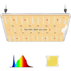 Spider Farmer LED augšanas lampa SF1000D LED pilna spektra augu lampa ar Samsung LM301B diodēm 100 W vāciņš 60 x 60 cm Grow Light augšanas lampa audzēšanas teltij iekštelpu augi dārzeņi ziedi