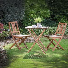 Plant Theatre Folding Hardwood Garden Furniture Set Fully Assembled