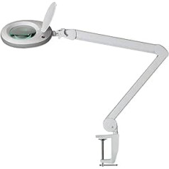 Lumeno LED palielināmā spuldze darba lampa Kosmētiskā spuldze kosmētiskajai praksei, DIY lasīšanas palīglīdzeklis, palielināmā lampa, palielināmā lampa ar 3, 5 vai 8 dioptrijām