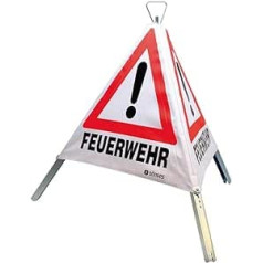 Dönges Faltsignal, 700 mm, Tagesleuchtfarbe, Feuerwehr, Unfall, Ölunfall