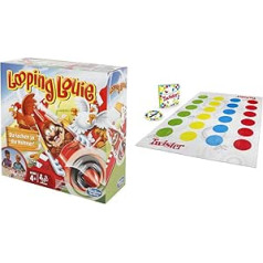 Hasbro 15692398 Looping Louie Children's Game, Funny 3D Game, Party Game for Children's Birthdays & Adults, 2-4 Players, from 4 Years & Hasbro Gaming Twister Game