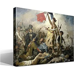 cuadrosfamosos.es Attēls Canvas La Freedom, kas ved uz Delacroix ciematu, 75 x 55 cm