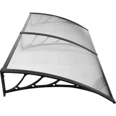 Canopy for Front Door, Canopy Front Door Canopy Canopy Front Door Canopy with Plastic Steel Bracket Transparent Sun Protection Windproof Silent (200 cm)