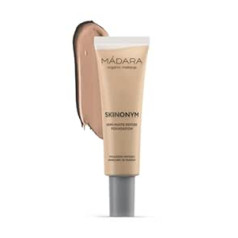 MÁDARA Organic Skincare, Skinonym Semi-Matte Peptide Foundation, 35 True Beige, 30 ml - Stiprināts ar kolagēnu atbalstošiem peptīdiem, pielāgojas ādas struktūrai, Dermatoloģiski pārbaudīts